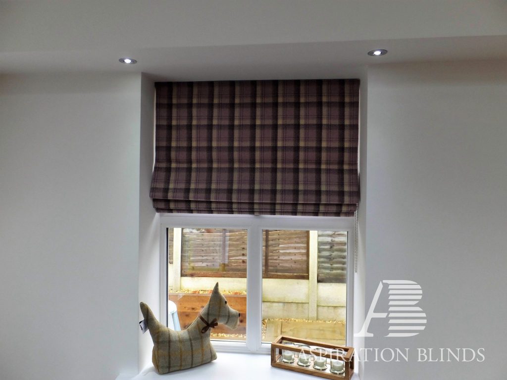 tartan roman blinds